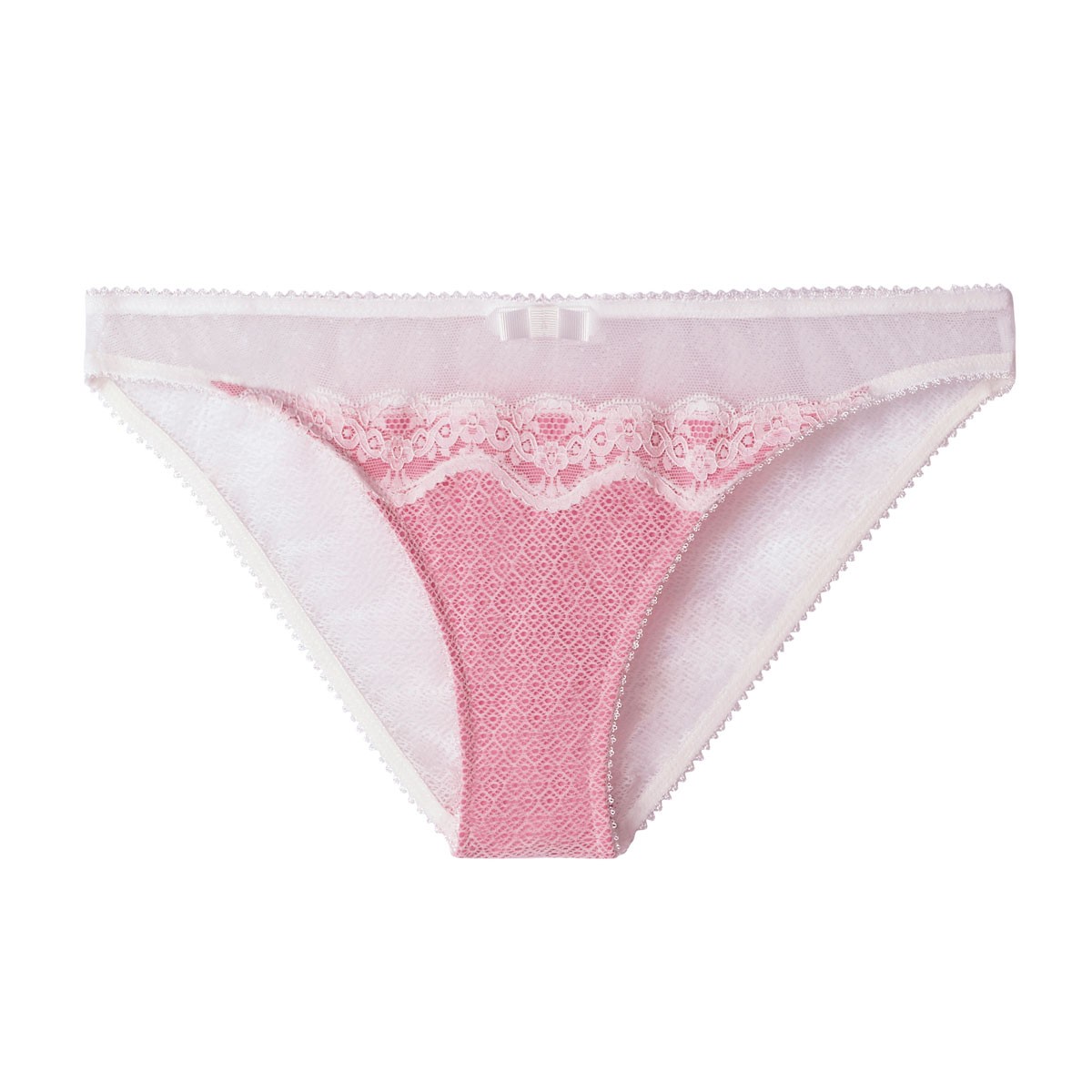 culotte ivoire/rose lait fraise