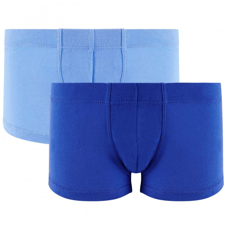 Lot de 2 boxers boy bleu & bleu ciel Cool Plain by Djembé