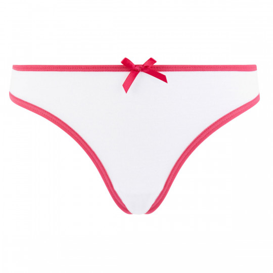 Lot de 3 slips girl blanc, mandarine & fuchsia Summer