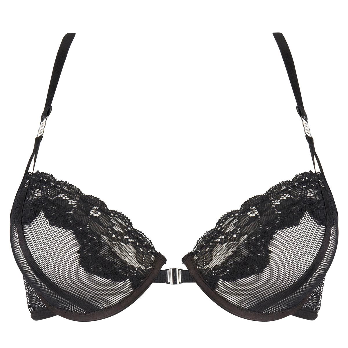 Soutien-gorge push-up ivoire/noir Tentation - Pomm'Poire - Modalova