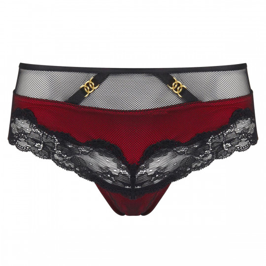 Shorty noir/rouge Tentation