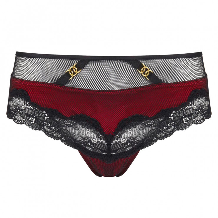 Shorty noir/rouge Tentation