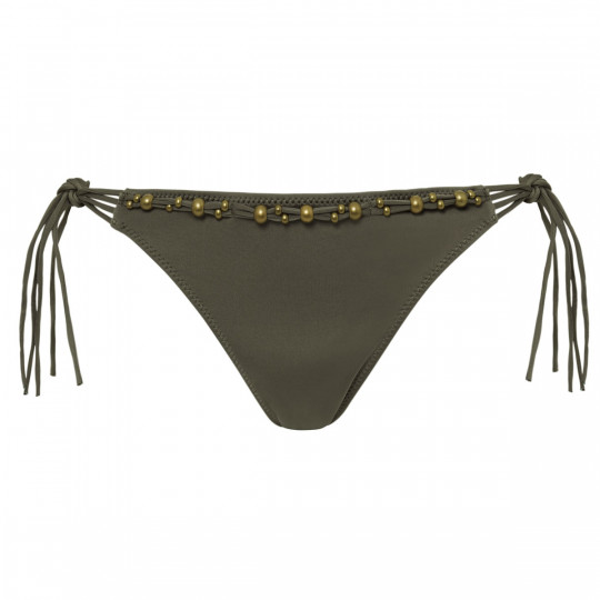 Slip de bain à nouettes kaki Hippies by Brigitte Bardot