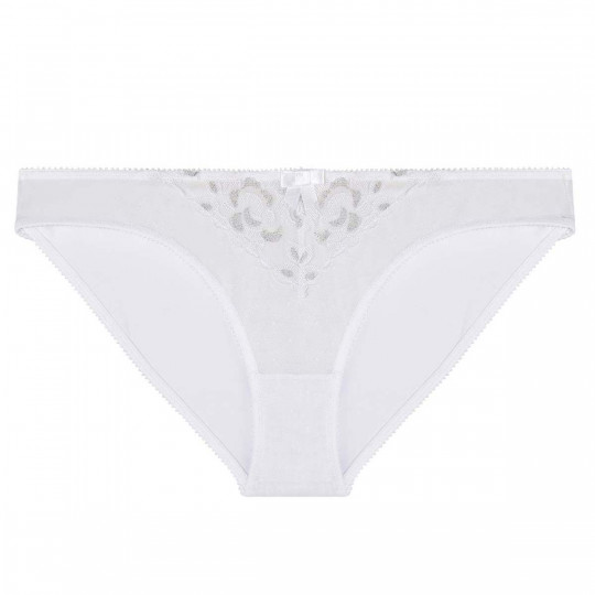 Slip blanc/argent Décalcomanie