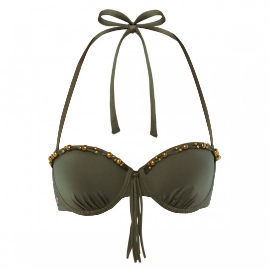 Haut de maillot balconnet kaki Hippies by Brigitte Bardot