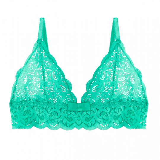 Soutien-gorge triangle sans armatures menthe Innocente