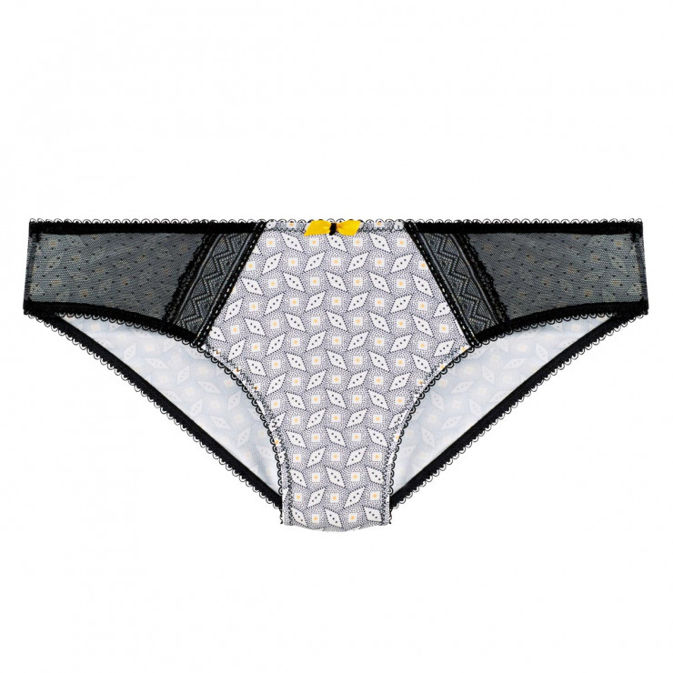 Slip noir/jaune Kiwi