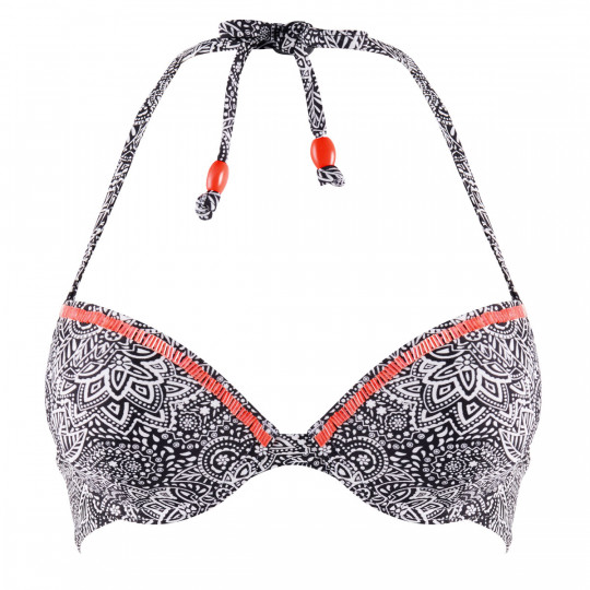 Haut de maillot push-up noir/blanc Cocktail by Brigitte Bardot