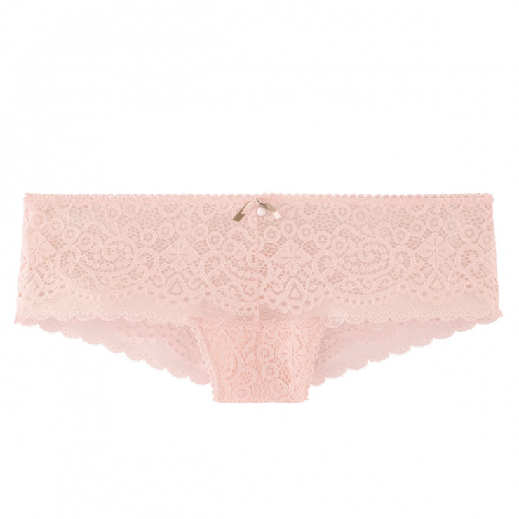 Shorty tanga rose poudre Tapageuse