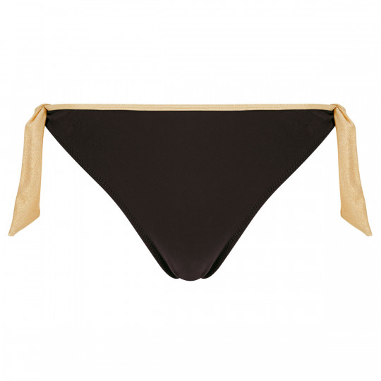 Slip de bain noir/or Pampelonne by Brigitte Bardot
