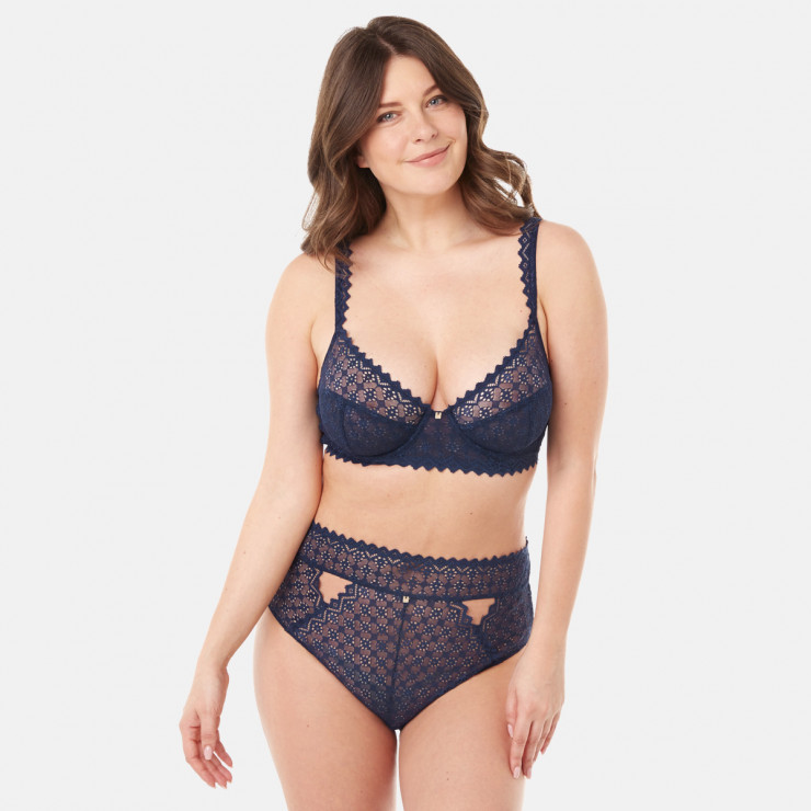 Soutien-gorge corbeille bleu Culottée