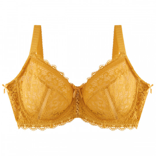 soutien gorge jaune moutarde