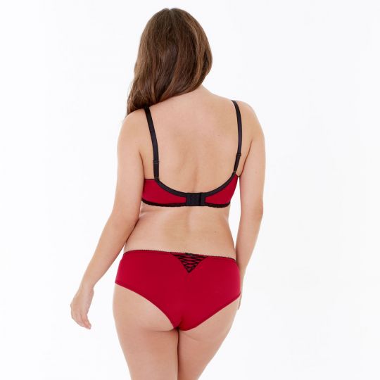 Soutien-gorge allaitement rouge/noir Tania - Pommpoire