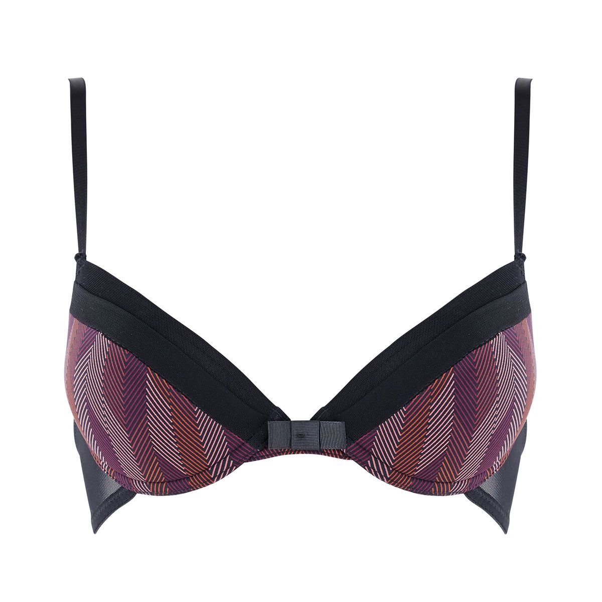 Soutien-gorge ampliforme coque moulée rouge/noir Fly - Pomm'Poire - Modalova