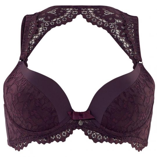 Soutien-gorge ampliforme coque moulée figue Ecaille