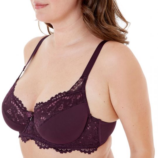 Soutien-gorge grand maintien C, D et E figue Ecaille