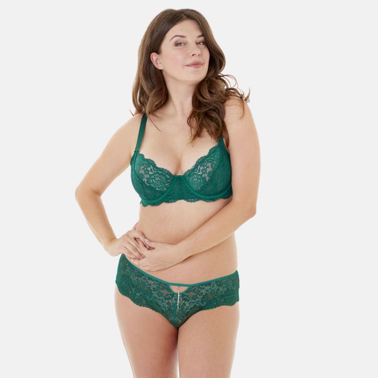 Soutien-gorge grand maintien C, D et E vert Feu Aux Poudres