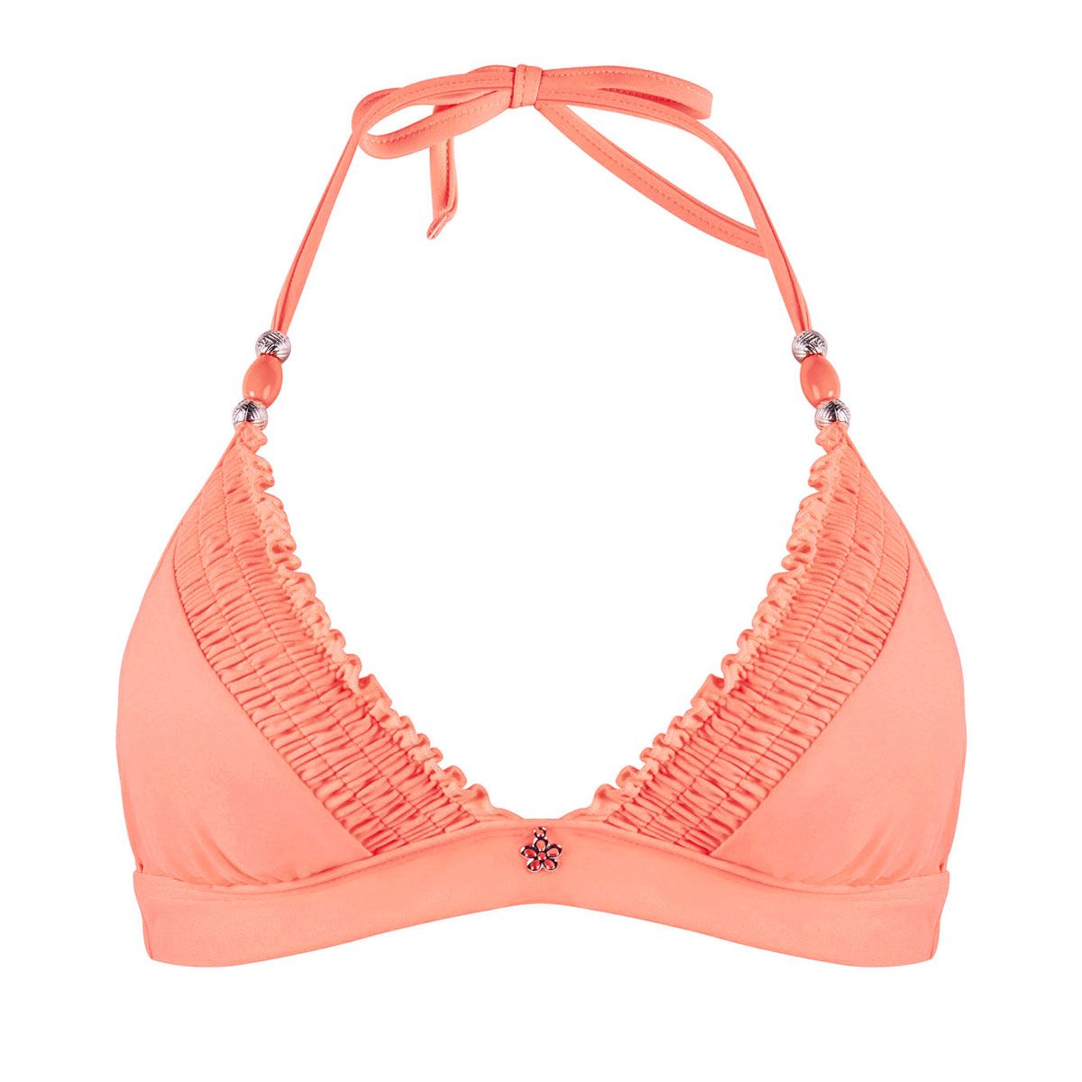 Haut de maillot triangle corail fluo Ensoleillée by Brigitte Bardot - Pomm'Poire - Modalova
