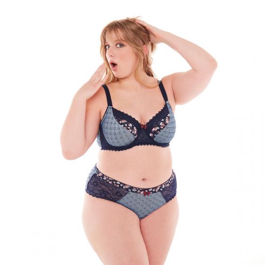 Shorty indigo/caramel Débutante