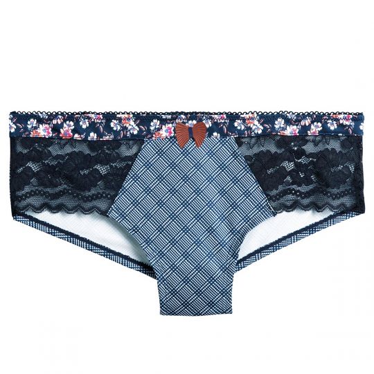 Shorty indigo/caramel Débutante
