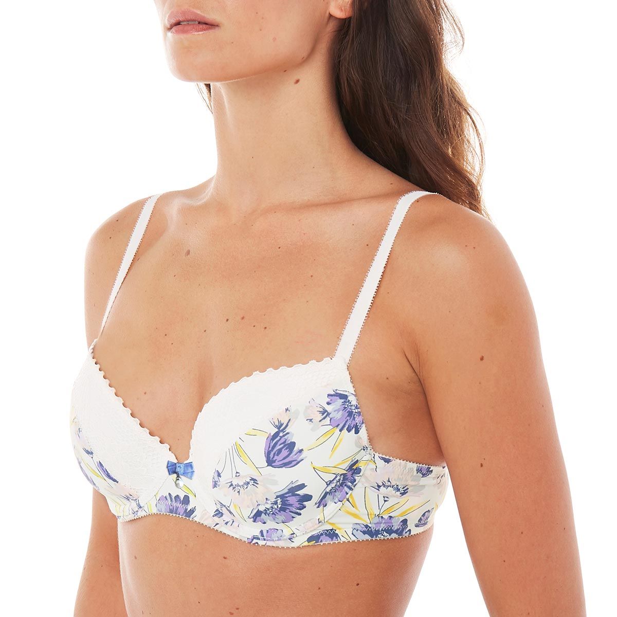Pomm'Poire Soutien-gorge ampliforme coque moulée ivoire/lavande Elfe