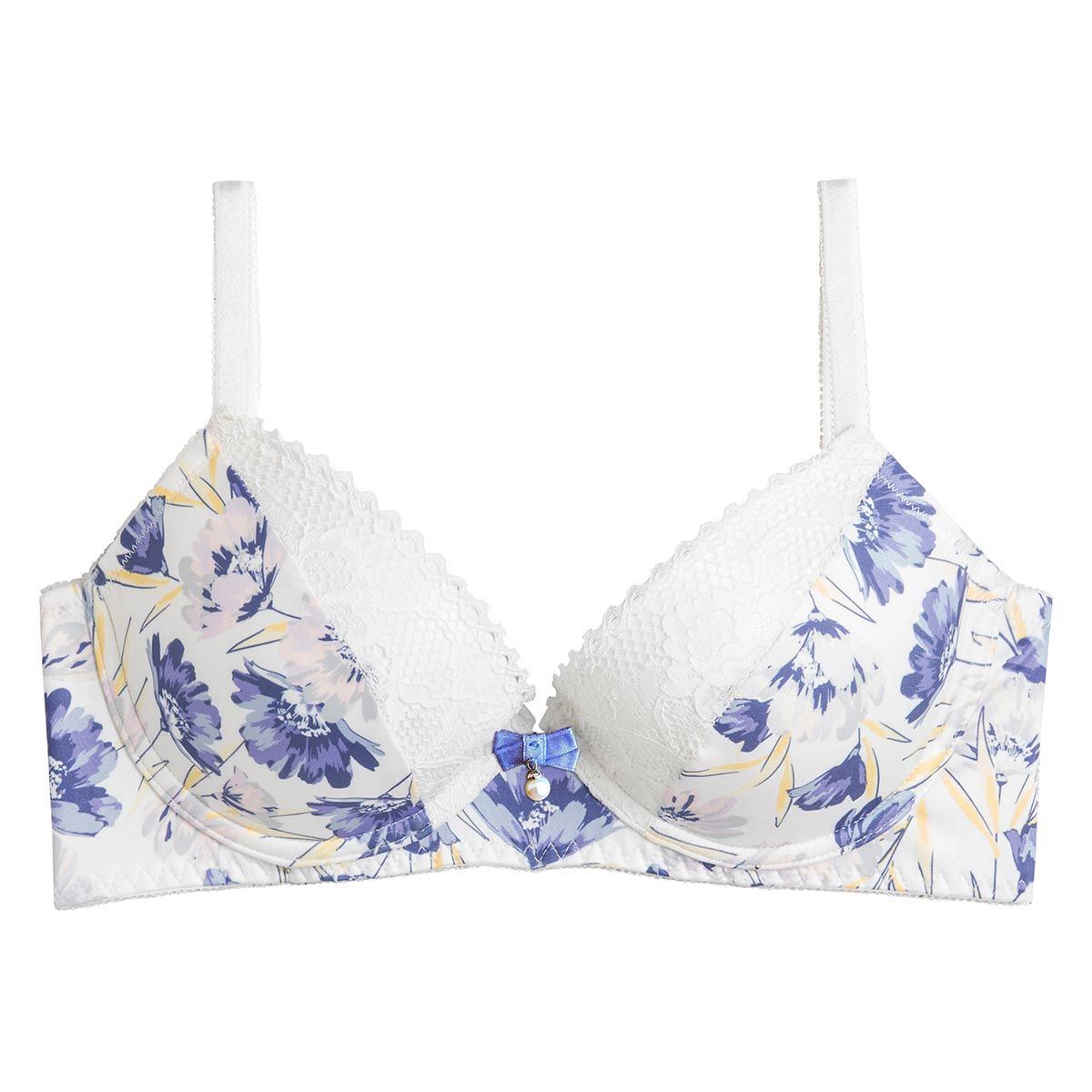 Soutien-gorge ampliforme coque moulée ivoire/lavande Elfe - Pomm'Poire - Modalova