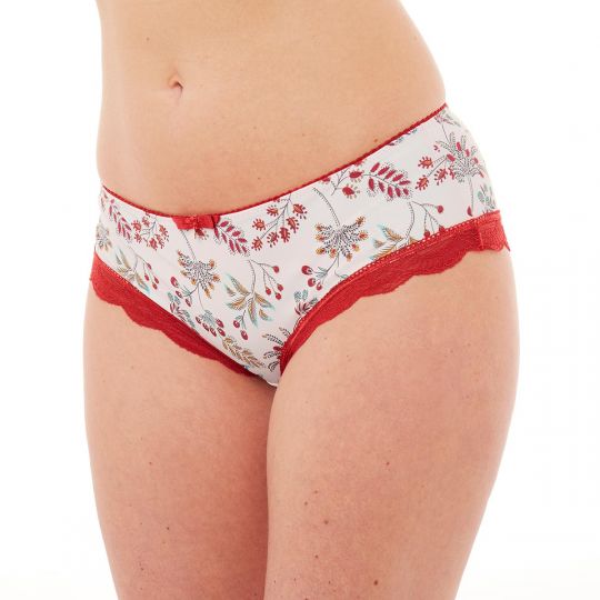 Shorty ivoire/orange Insolente