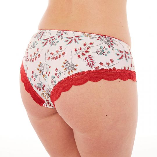 Shorty ivoire/orange Insolente