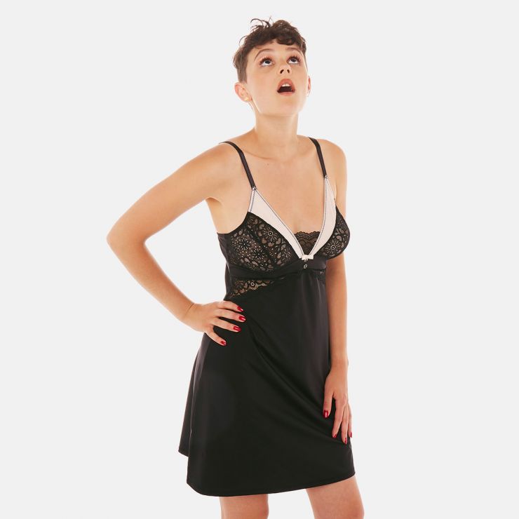 Nuisette noir/champagne Ebène