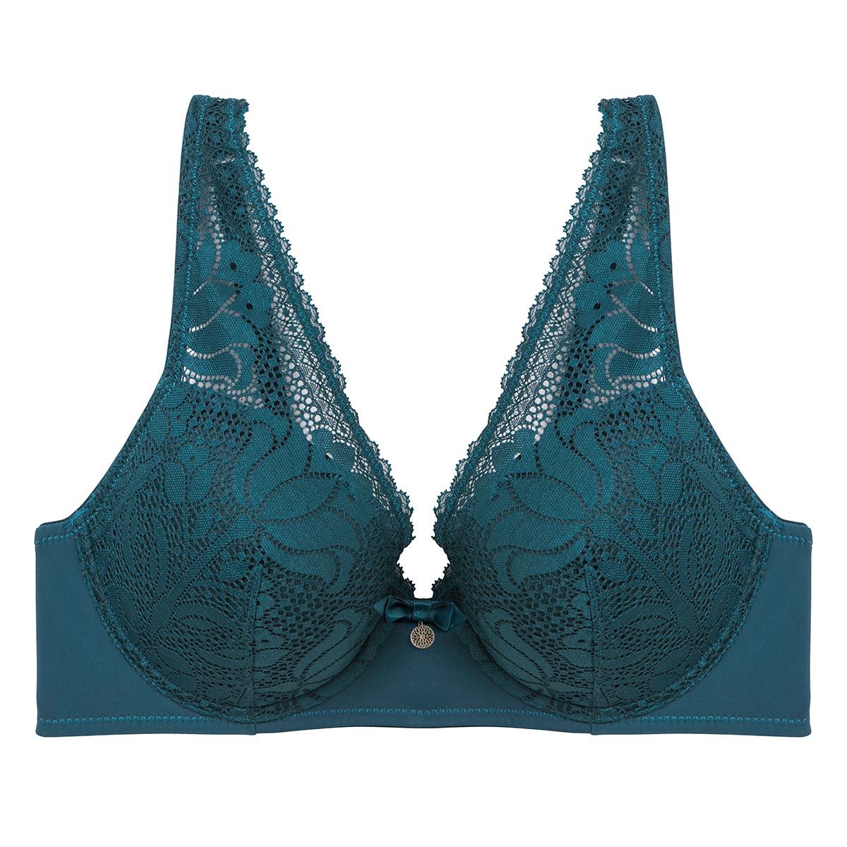Soutien-gorge ampliforme coque moulée émeraude Ephémère - Pomm'Poire - Modalova