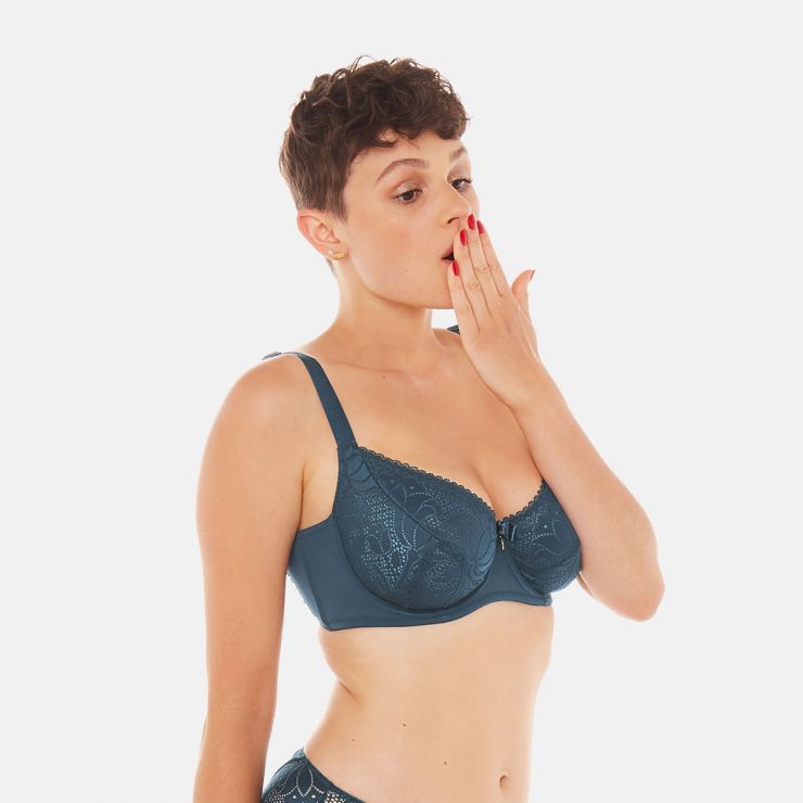 Soutien-gorge grand maintien émeraude Ephémère