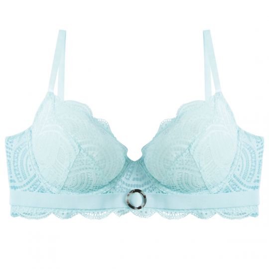Soutien-gorge corbeille bleu Déesse