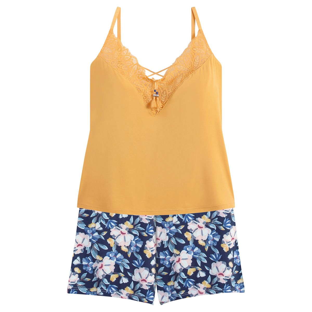 Top-short jaune Zazie