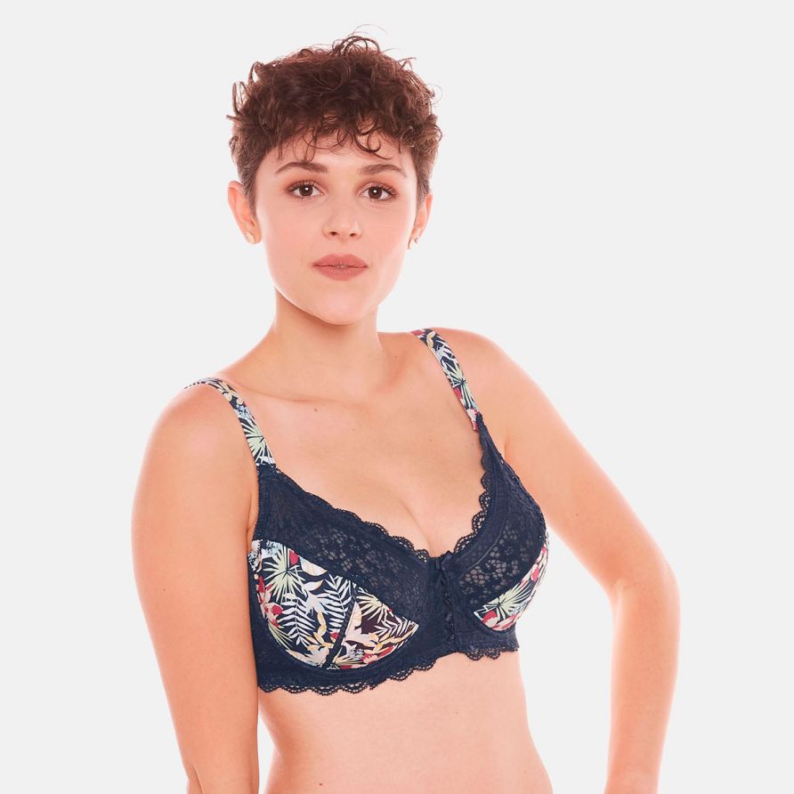 Soutien-gorge grand maintien marine Elena