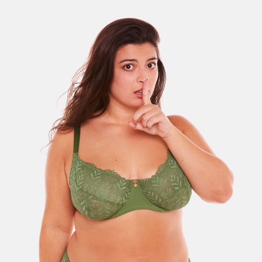 Soutien-gorge grand maintien vert Olive