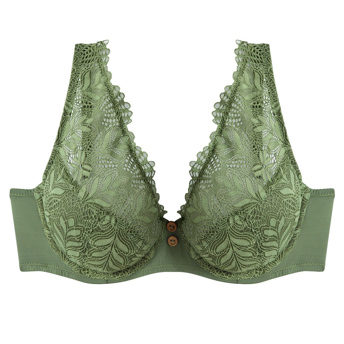 Soutien-gorge foulard vert Olive - Pomm'Poire
