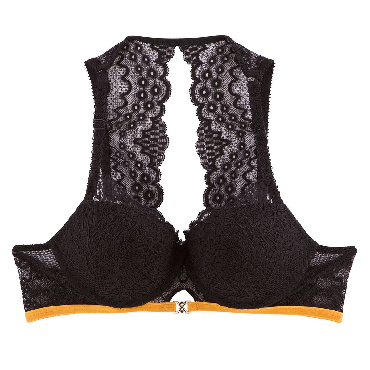 Pomm'Poire Soutien-gorge coques moulées noir Tandem