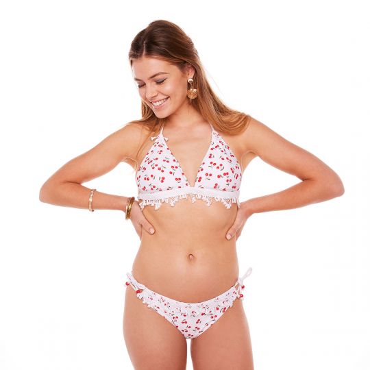 Slip de bain rouge Cerisier