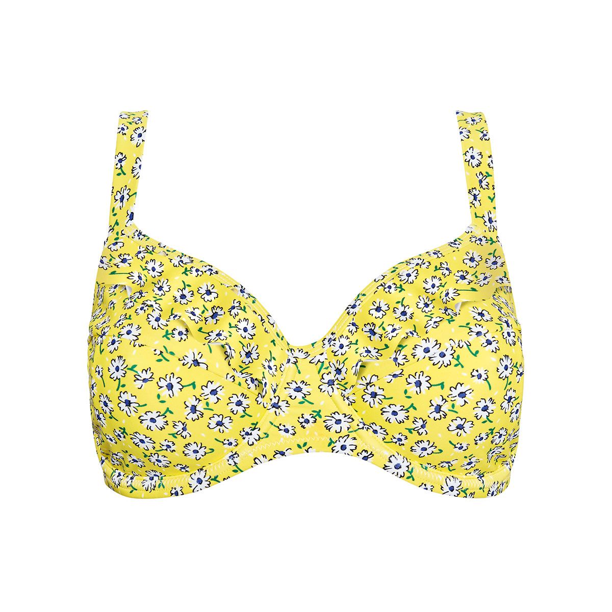 Haut de maillot à armatures jaune Cigale