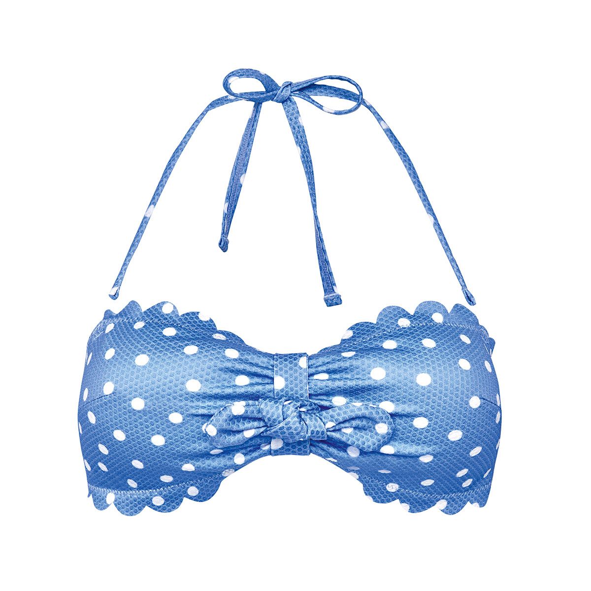 Haut de maillot bandeau bleu Coquillage - Pomm'Poire - Modalova