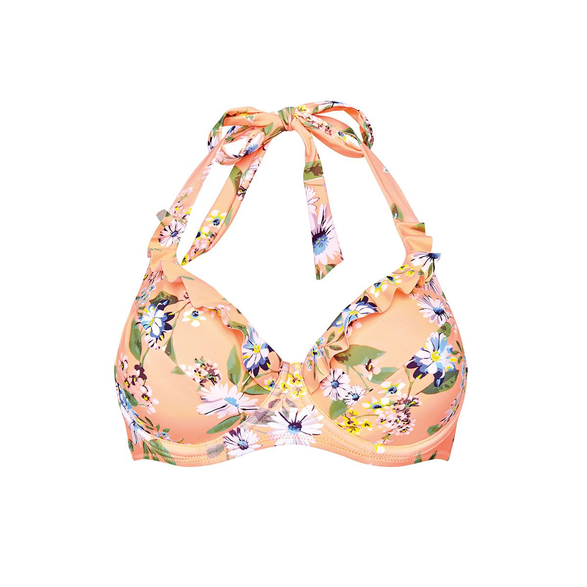 Haut de maillot à armatures orange Farniente