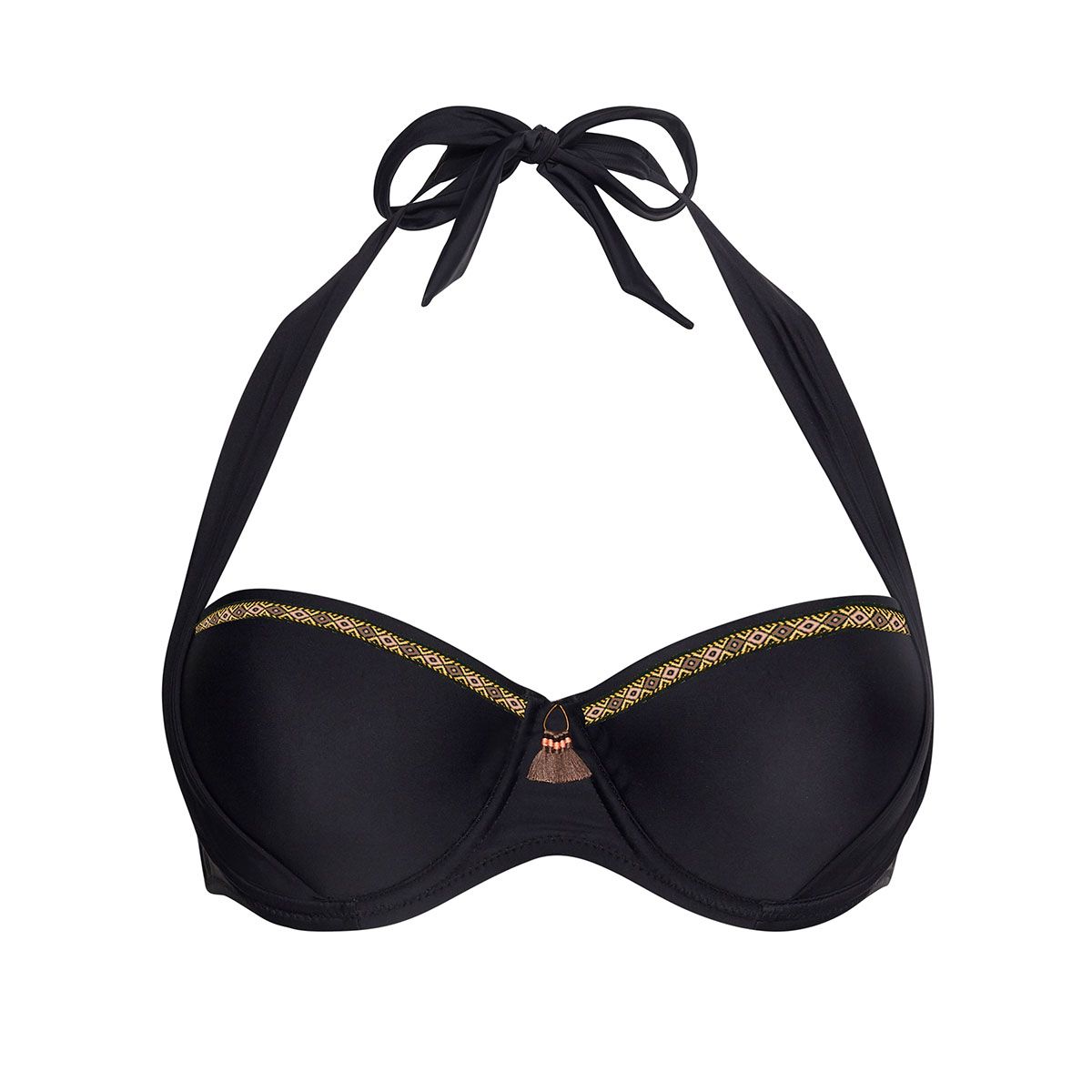 Haut de maillot à armatures noir Paillote