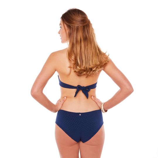 Haut de maillot triangle bleu Paréo