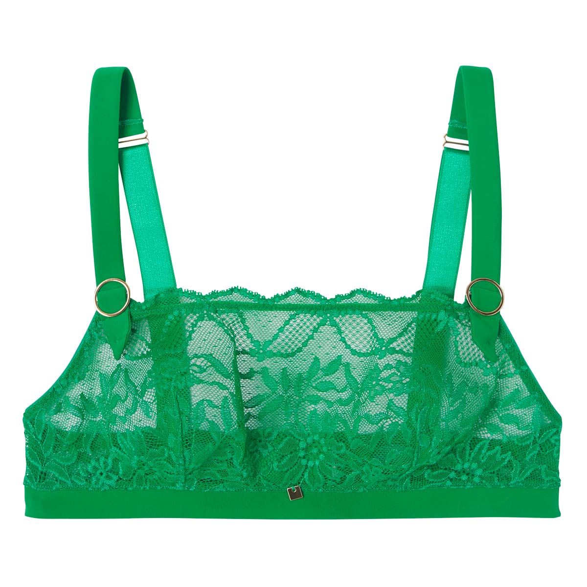 Pomm'Poire Brassière en dentelle française verte Tokyo