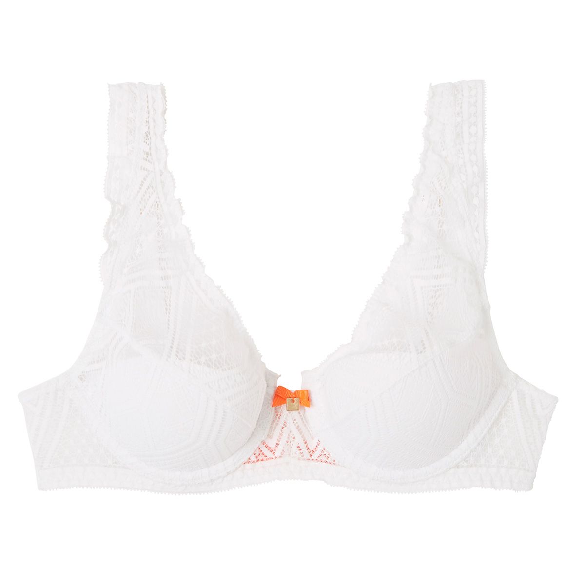 Soutien-gorge ampliforme en dentelle recyclée blanche Lima - Pomm'Poire - Modalova