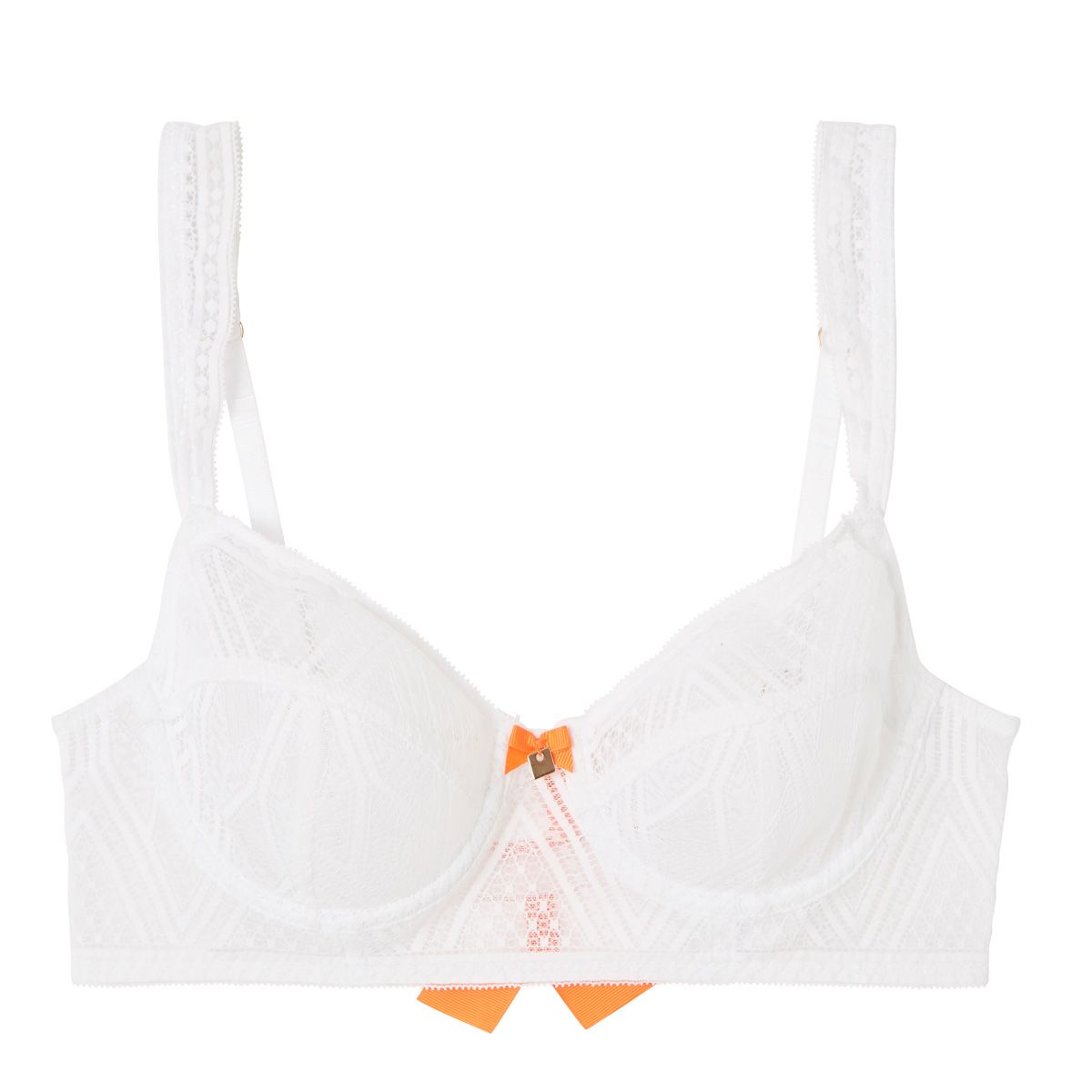 Soutien-gorge corbeille en dentelle recyclée blanche Lima - Pomm'Poire - Modalova