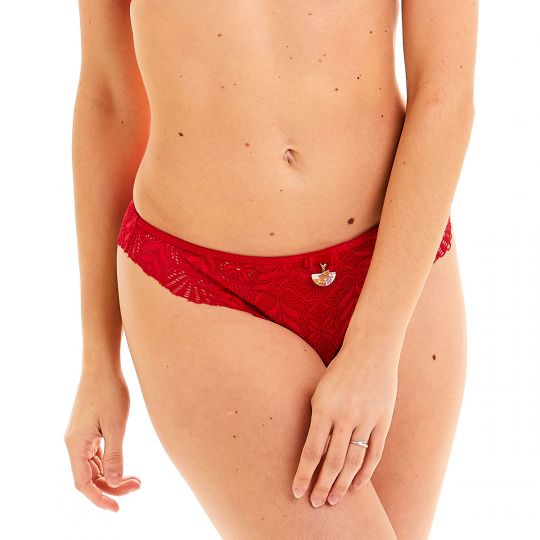 Tanga rouge Pile ou face