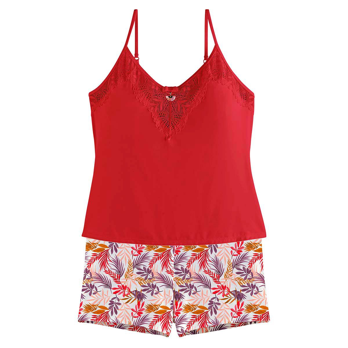 Top + short rouge Pile ou face - Pomm'Poire - Modalova