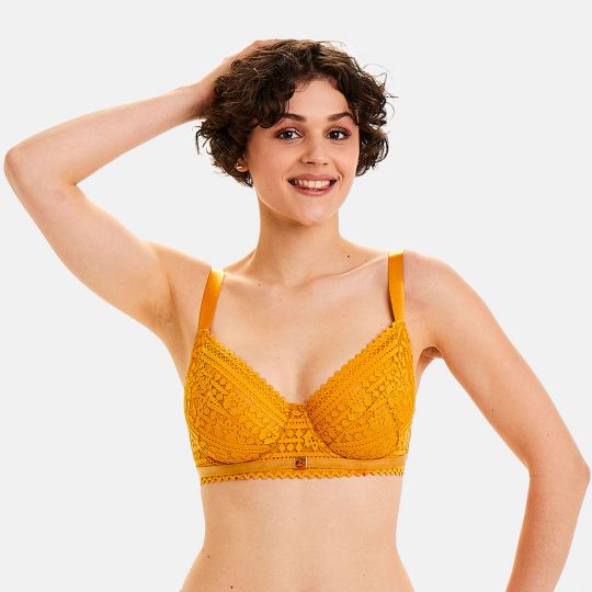 Soutien-gorge corbeille jaune Imprévu