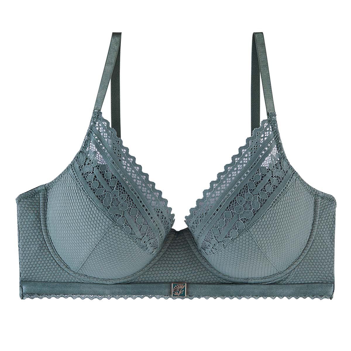 Soutien-gorge ampliforme coque moulée vert Imprévu